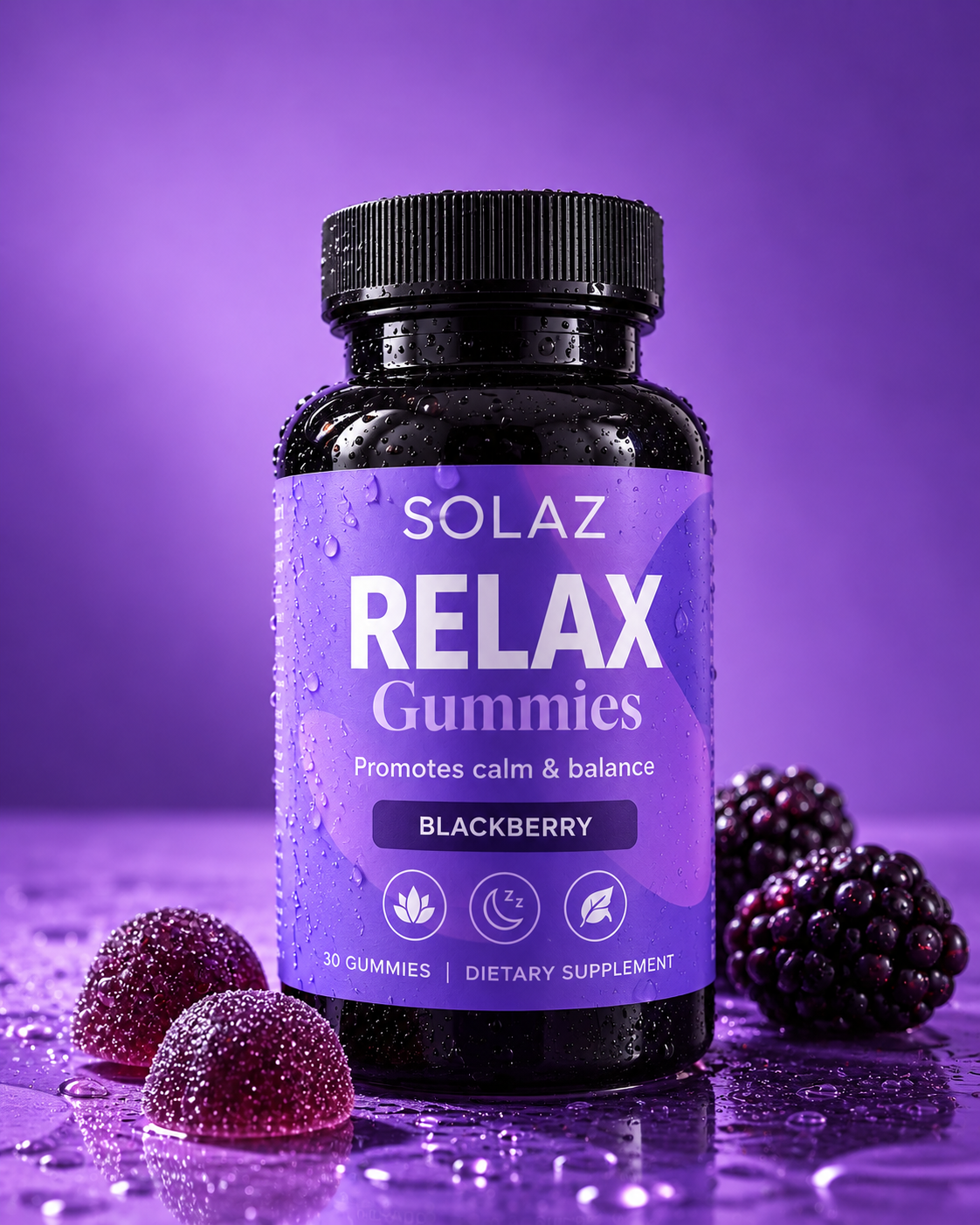 SOLAZ Relax Gummies product photograph
